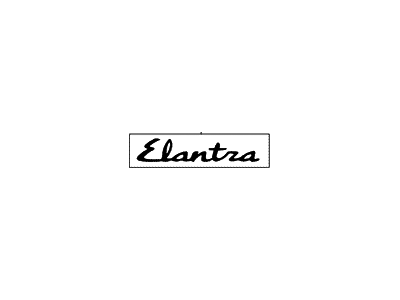 2000 Hyundai Elantra Emblem - 86315-29000-IC