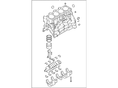 Hyundai 21102-37H00 Engine Assembly-Short
