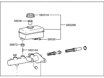 Hyundai 58510-38004 Cylinder Assembly-Brake Master