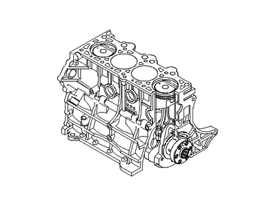 Hyundai 200D2-23U00 Engine Assembly-Short