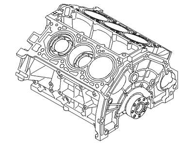 Hyundai 239R2-3CA0A Engine Assembly-Short