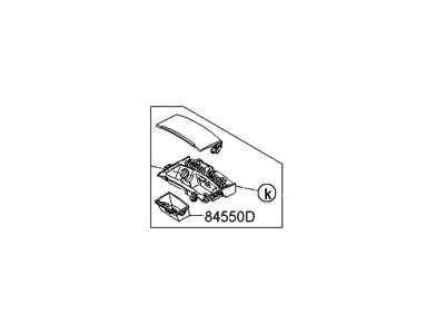 Hyundai 84550-3L200 Ashtray Assembly-Front Console