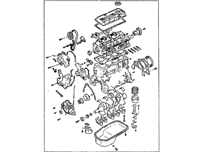 Hyundai 21101-24G10 Engine Assembly-Sub