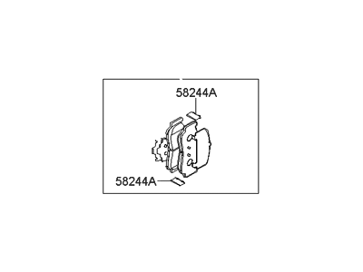 Hyundai 58302-3KA50 Rear Disc Brake Pad Kit