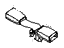 Hyundai 89840-1E500-OR Buckle Assembly-Rear Seat Belt,RH