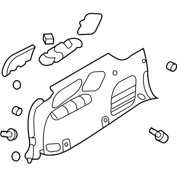 Hyundai 85740-4D041-8F Trim Assembly-Luggage Side RH