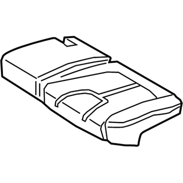 Hyundai 89160-S2000-PTN Rear Seat Cushion Covering, Left