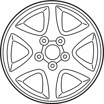 Hyundai 52910-2E710 16X6.5 Aluminum Wheel Rim