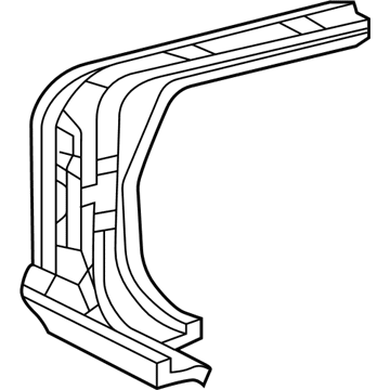 Hyundai 71153-25360 Reinforcement Assembly-Front Pillar Outer LH