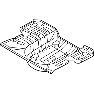 Hyundai 65513-1E300 Panel Assembly-Rear Floor,Rear