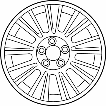 Hyundai 52910-3M451 18 Inch Wheel Dent
