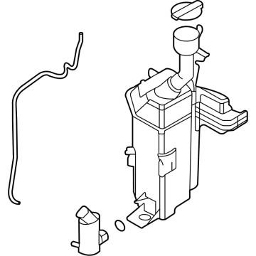 Hyundai 98610-AA000 Reservoir & Pump Assembly-Washer