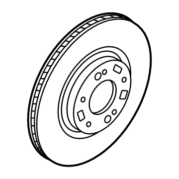 Hyundai 51712-L0000 Disc-Front Wheel Brake