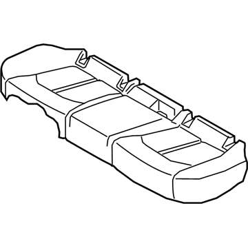 Hyundai 89160-C1040-SLG Rear Seat Cushion Covering Assembly