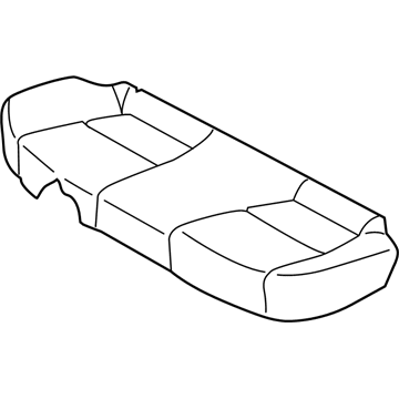 Hyundai 89160-2L820-JBG Rear Seat Cushion Covering, Left