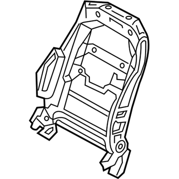 Hyundai 88410-D2040 Frame Assembly-Front Seat Back RH