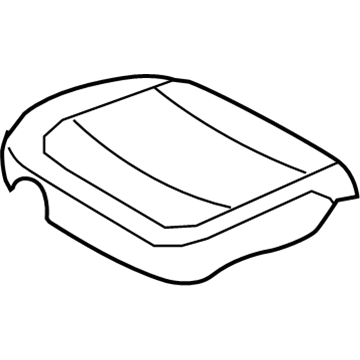 Hyundai 88180-3L601-WLB Front Driver Side Seat Cushion Covering