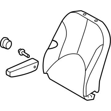 Hyundai 88300-1E440-ORC Back Assembly-Front Seat Driver