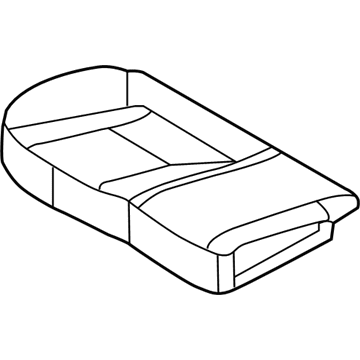 Hyundai 89260-A5300-SBL Rear Seat Cushion Covering, Right