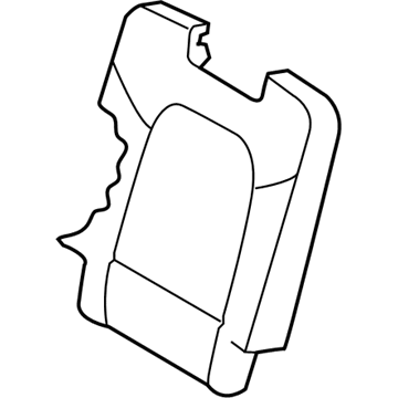 Hyundai 89360-B8520-ZZD 3Rd Back Seat Cover Assembly, Left