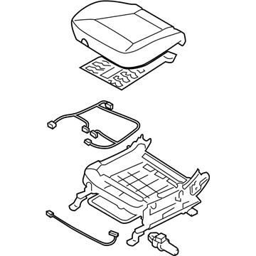Hyundai 88100-0W710-MKW Cushion Assembly-Front Seat,Driver