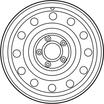 2010 Hyundai Elantra Spare Wheel - 52910-2H900