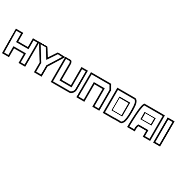 Hyundai 86320-2D000 Emblem