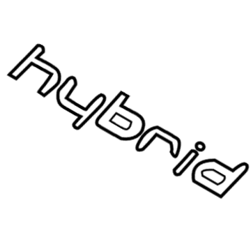Hyundai 86330-E6000 Hybrid Emblem