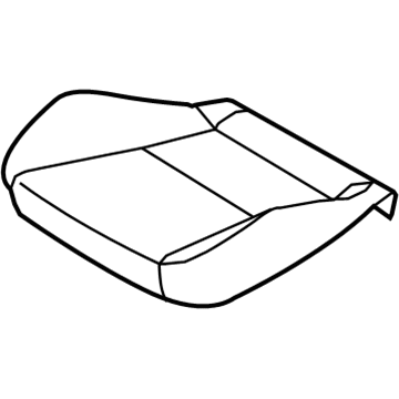 Hyundai 88160-2M660-NBK Front Driver Side Seat Cushion Covering