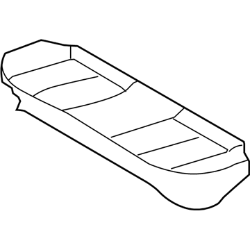 Hyundai 89160-2H200-AAM Rear Seat Cushion Covering Assembly
