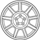 Hyundai 52910-B1800 18X4 Compact Spare Wheel