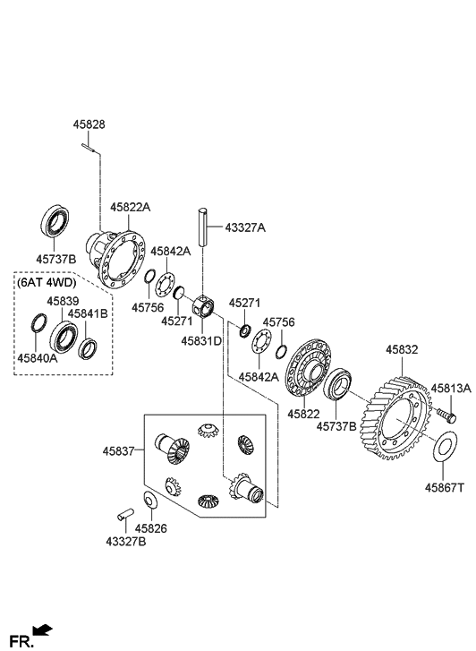 582503K001 Genuine Hyundai BRAKE ASSEMBLYPARKING REAR,LH