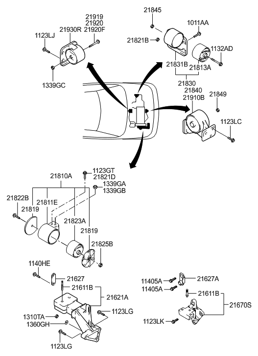 289602G327 Genuine Hyundai CONVERTER ASSEMBLYCATALYTIC