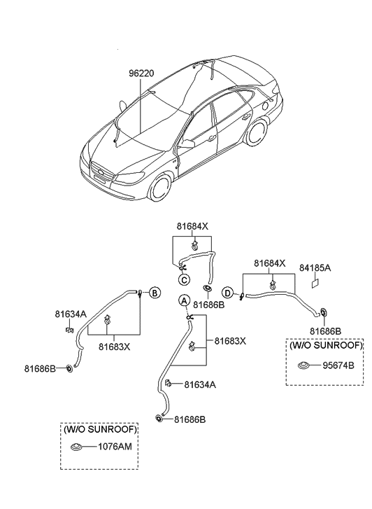 861103Y311 Genuine Hyundai GLASS ASSEMBLYWINDSHIELD