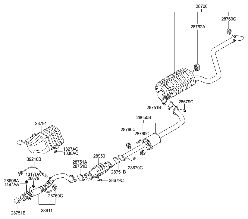 361003C151 Genuine Hyundai STARTER ASSEMBLY