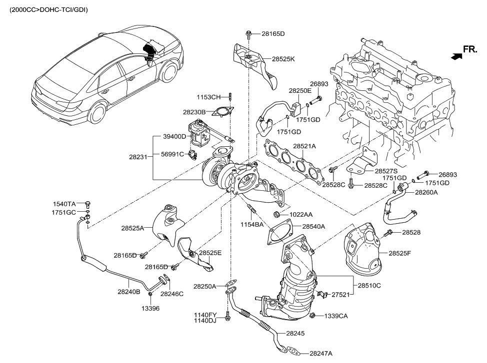 2015 Hyundai Sonata Engine Diagram