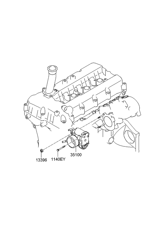 2013 Hyundai Genesis Coupe Throttle Body & Injector - Thumbnail 1