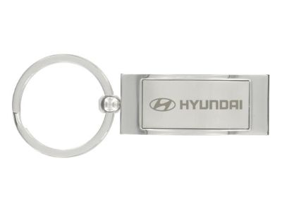 Hyundai Front curving, long rectangular keychain 00402-24010