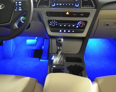Hyundai Interior Lighting Kit,Blue LED,Automatic Transmission only 3X068-ADU00