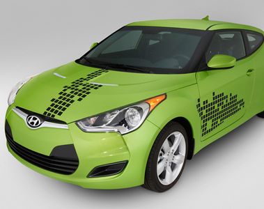 Hyundai Disco Graphics,Black (Photo of Veloster) 3X020-ADU0E