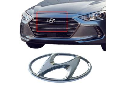 Hyundai 86320-F2100 H Logo Emblem