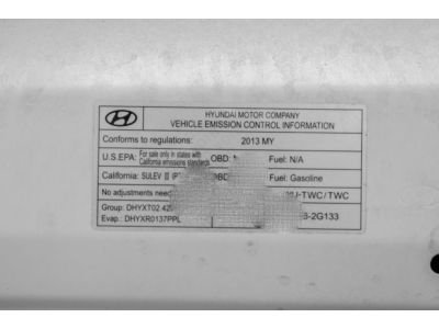 Hyundai 32456-2G133 Label-2(Can)