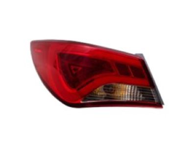 thumbnail image 2 of Left Outer Tail Light Assembly For 2018-2019 Hyundai Sonata – Halogen, Black Housing 2 of 4