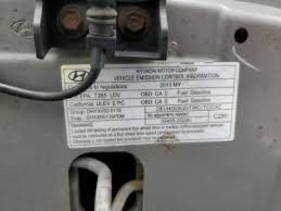 Hyundai 32455-2G280 Label-Emission Control