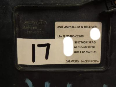 2019 Hyundai Sonata Body Control Module - 95400-C2700