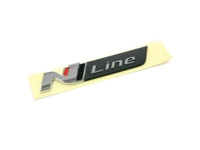 Genuine Hyundai Veloster N Rear Lift Gate Emblem – ‘N’ Badge – 2019-2022 – OEM 86311-K9100, Made In Korea