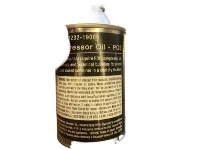 Hyundai 00232-19069 Poe A/C Compressor Oil, 8OZ
