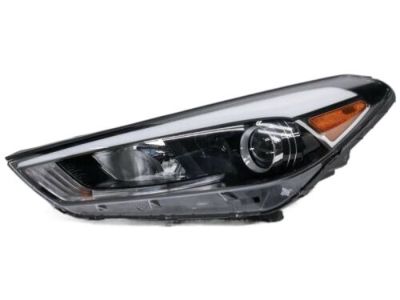 thumbnail image 2 of Pair Halogen Headlights For 2005-2009 Hyundai Tucson - Driver & Passenger Side, Clear 2 of 5