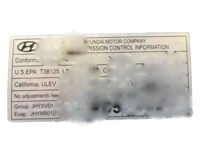 Hyundai 32450-2BPD6 Label-Emission Control