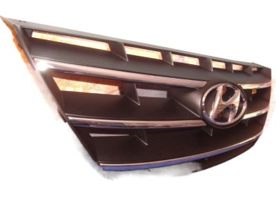 Evan-Fischer Black Painted Grille For 2009-2012 Hyundai Elantra – Direct Replacement